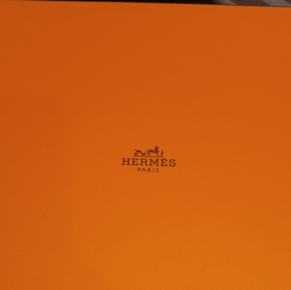Hermes Orange Shoe Box For Ankle Boots